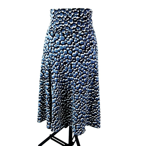 Lularoe Skirt Black Gray Print Sz Small  02088 - Picture 5 of 8